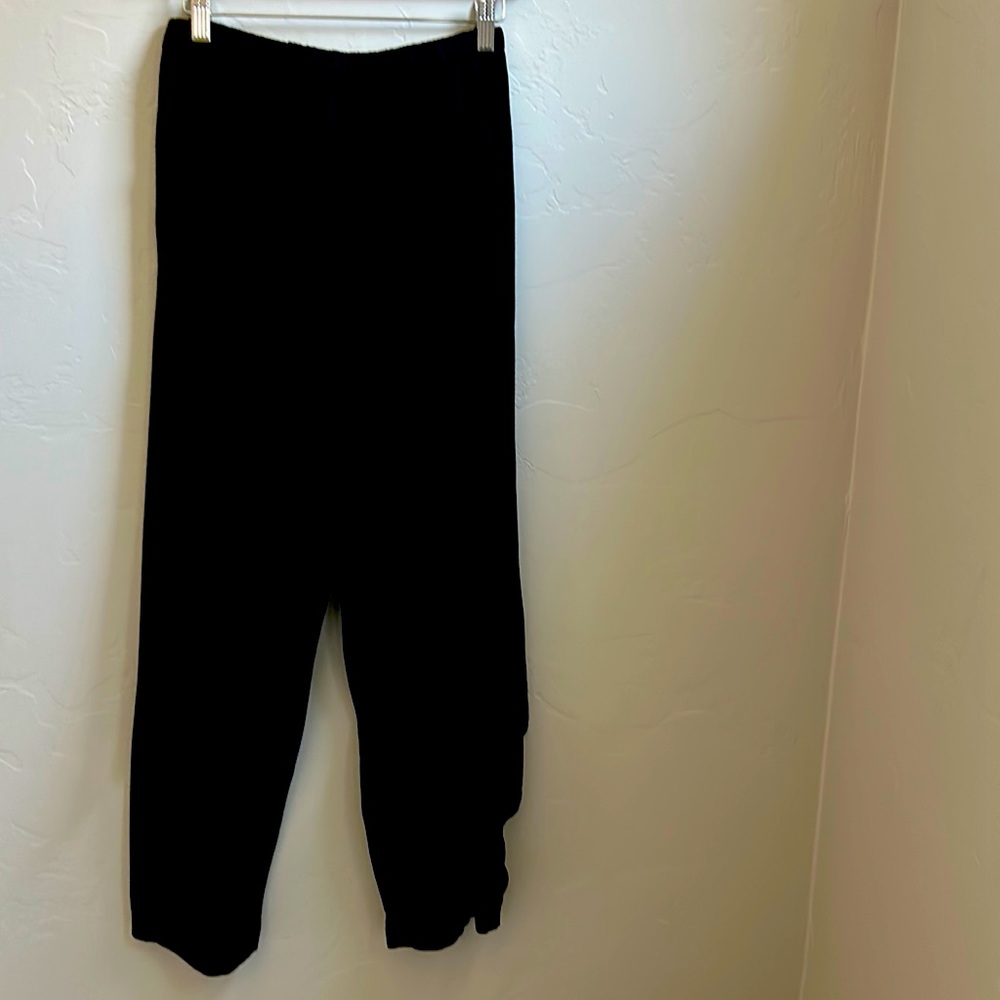 Bryn walker wide leg pants in black grey French terry fabric. Size XS.